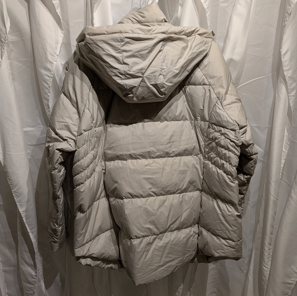 C4 Athleta Downtown Jacket - 800-Fill Down Puffer - Pearl- Size 2X NWT - Picture 11 of 16